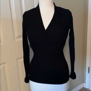 Black v neck sweater. INC. International Concepts